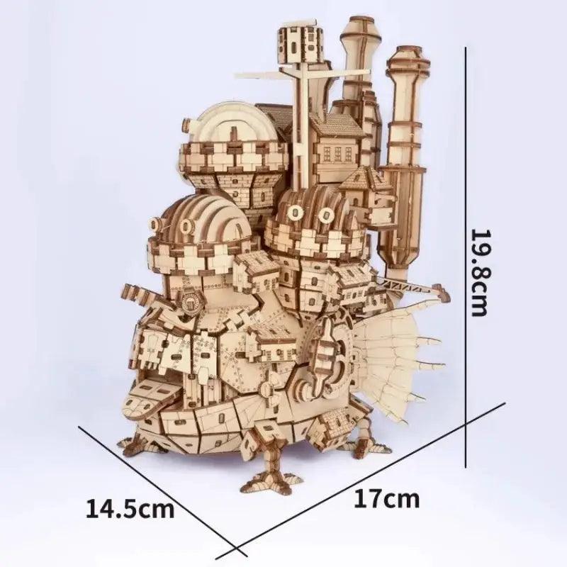  3D Wooden Model Kit Magic Moving Castle With Wheels -  ToylandEU™