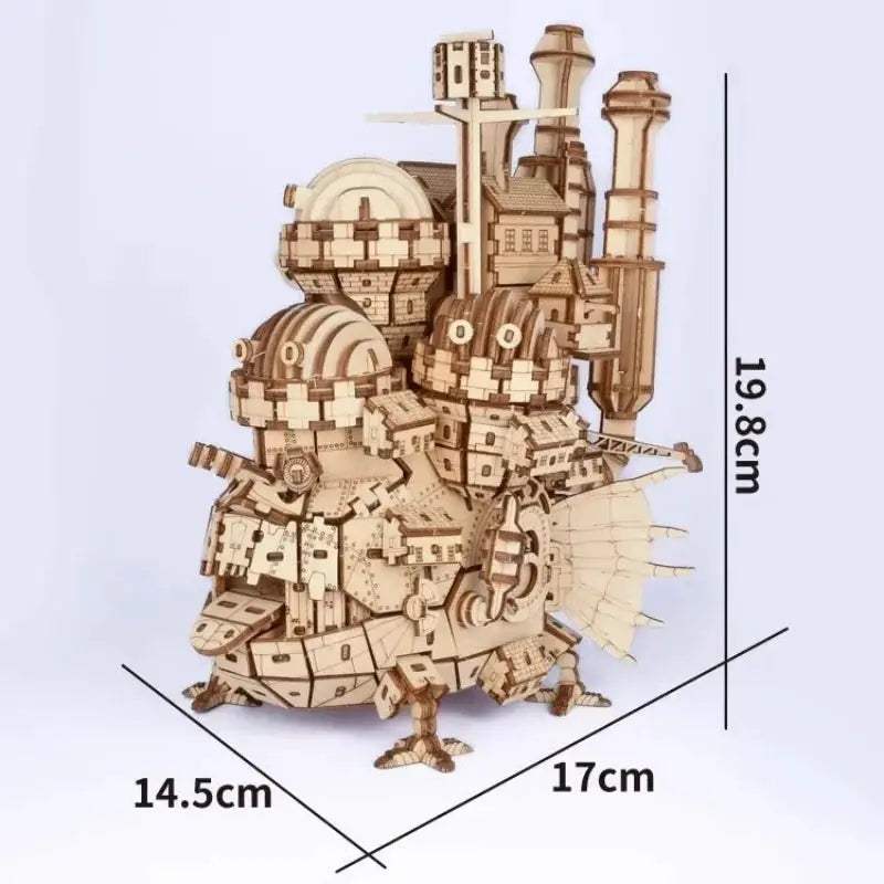  3D Wooden Model Kit Magic Moving Castle With Wheels -  ToylandEU™