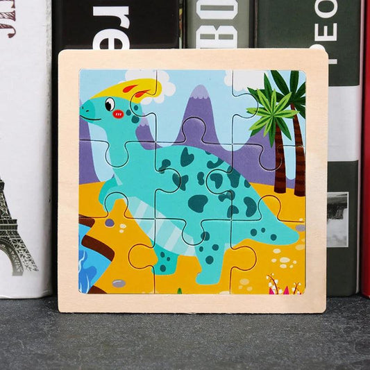  3D Wooden Puzzle | 11x11cm Animal Theme | Toylandeu™ 