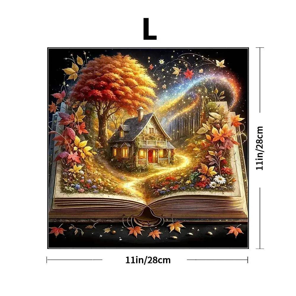3D Wooden Puzzle Book Scene Educational for Montessori Learning - ToylandEU