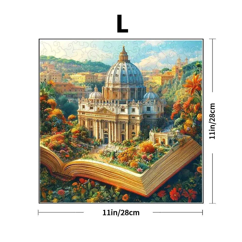 3D Wooden Puzzle Book Scene Educational for Montessori Learning - ToylandEU
