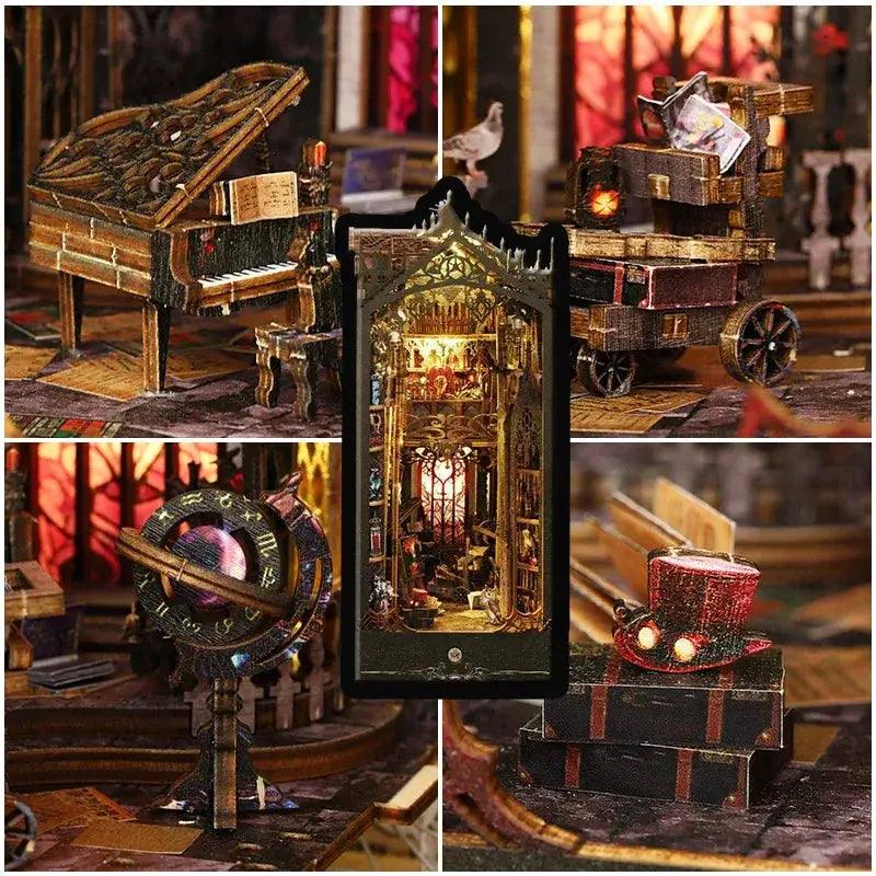  Deluxe DIY Book Nook Kit 3D Wooden Puzzle Doll House -  ToylandEU™