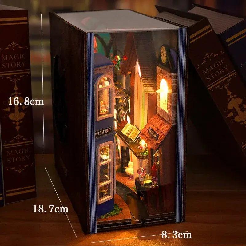 Deluxe DIY Book Nook Kit 3D Wooden Puzzle Doll House -  ToylandEU™