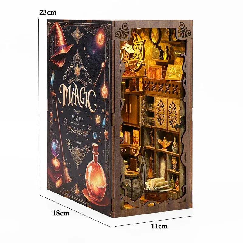  Deluxe DIY Book Nook Kit 3D Wooden Puzzle Doll House -  ToylandEU™