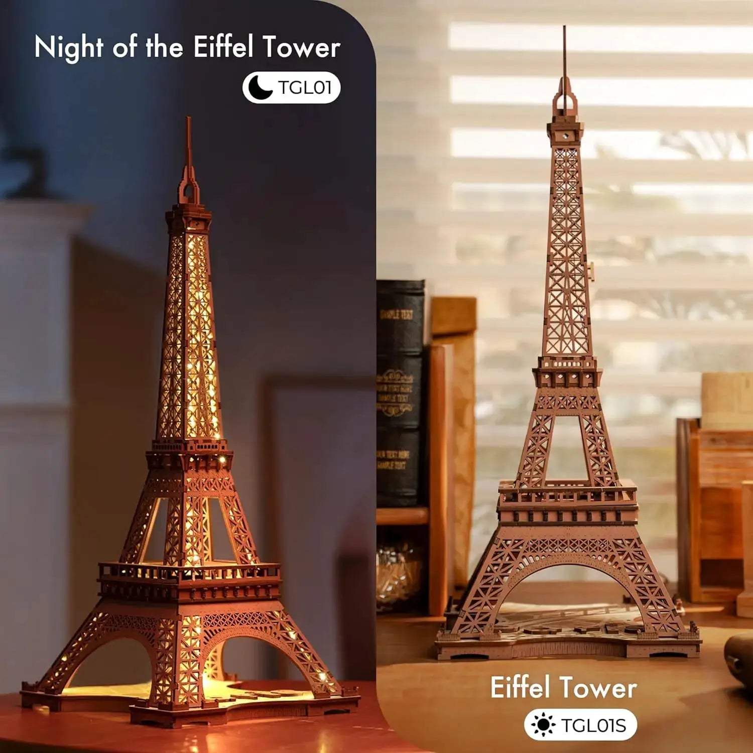  3D Wooden Puzzle Eiffel Tower LED Light Gift Idea -  ToylandEU™