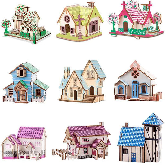  3D Wooden Puzzle | House Villa Model | Toylandeu™ 