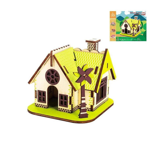  3D Wooden Puzzle | House Villa Model | Toylandeu™ 