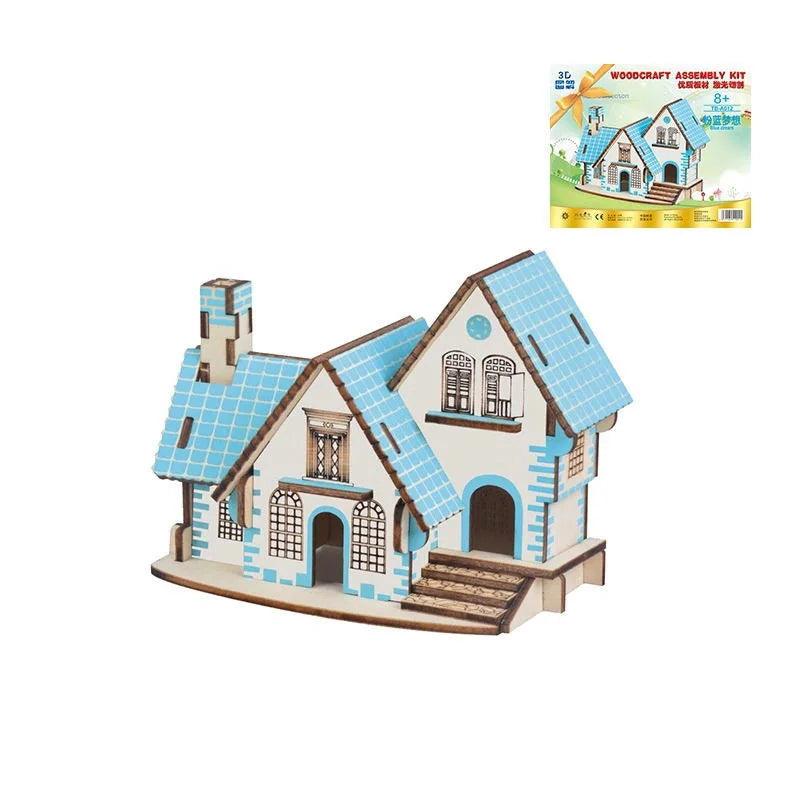  3D Wooden Puzzle | House Villa Model | Toylandeu™ 