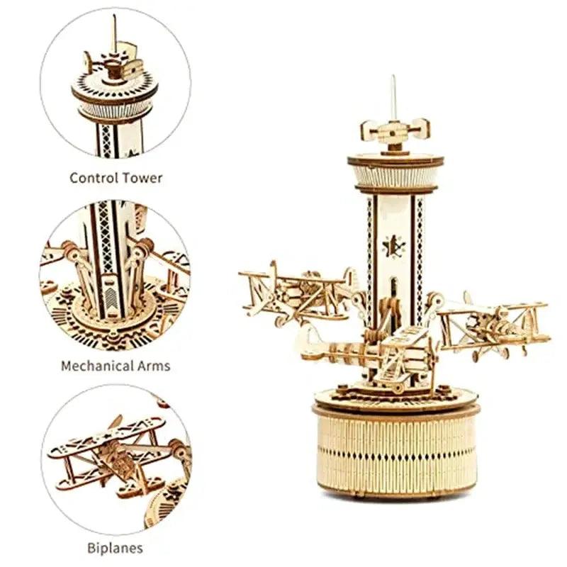  3D Wooden Puzzle Kit For Adults With DIY Music Box -  ToylandEU™