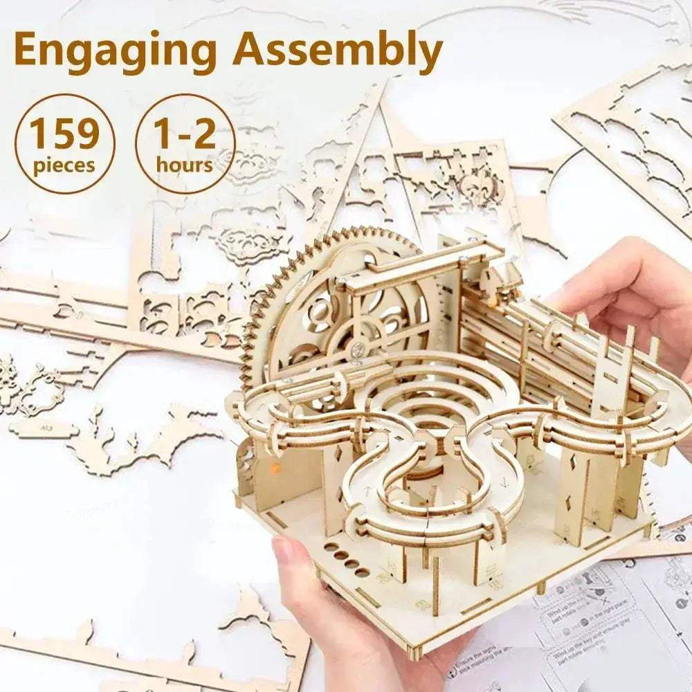 3D Wooden Puzzle Marble Run Kit For STEM Learning Fun - ToylandEU