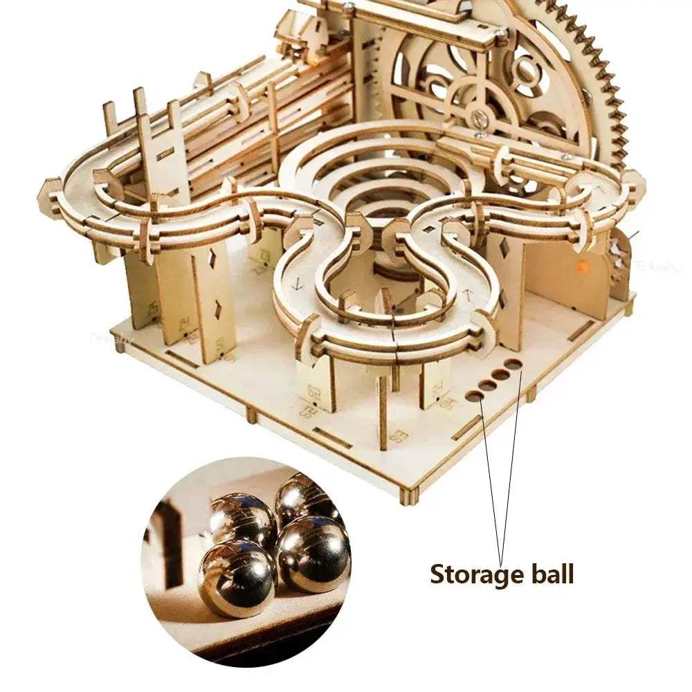 3D Wooden Puzzle Marble Run Kit For STEM Learning Fun - ToylandEU