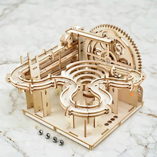  3D Wooden Puzzle Marble Run Kit Hands On STEM Learning -  ToylandEU™