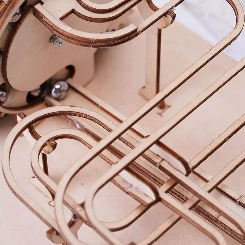 3D Wooden Puzzle Marble Runs Mechanical Puzzles Self Assembly Toy - ToylandEU