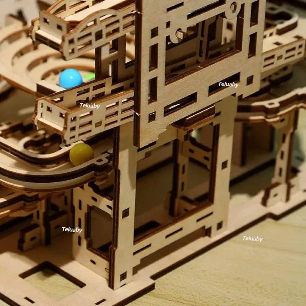  3D Wooden Puzzle Marble Runs for Kids and Adults Gift -  ToylandEU™