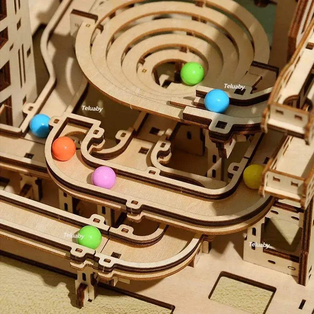  3D Wooden Puzzle Marble Runs for Kids and Adults Gift -  ToylandEU™