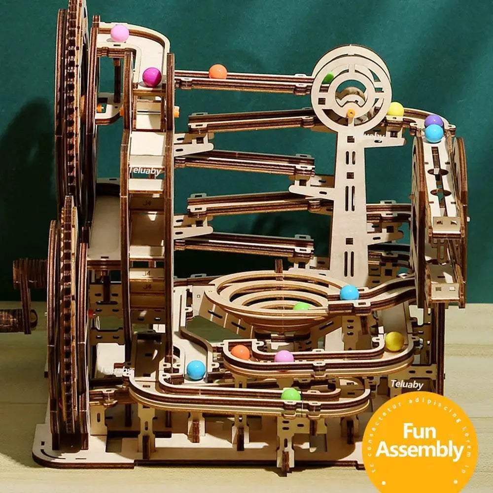  3D Wooden Puzzle Marble Runs for Kids and Adults Gift -  ToylandEU™