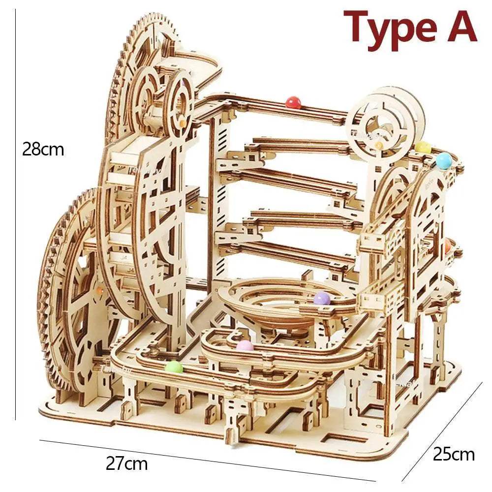  3D Wooden Puzzle Marble Runs for Kids and Adults Gift -  ToylandEU™