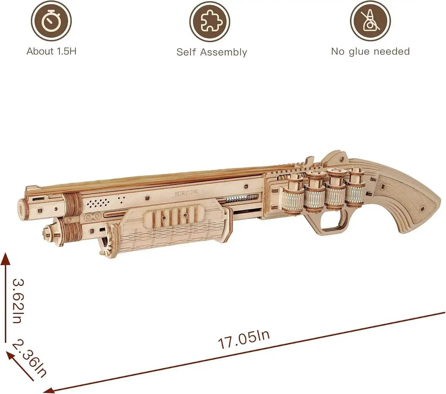 3D Wooden Puzzle Mechanical Model Kit For Teens Educational Build - ToylandEU