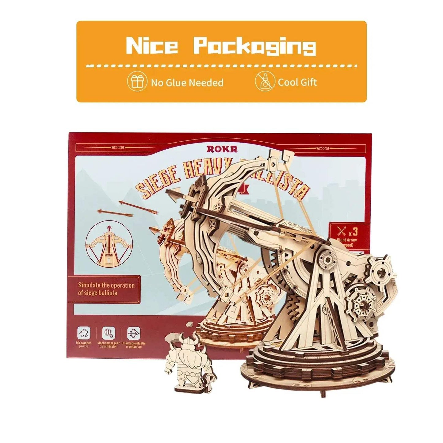 3D Wooden Puzzle Medieval Siege Weapons Kit For All Ages - ToylandEU