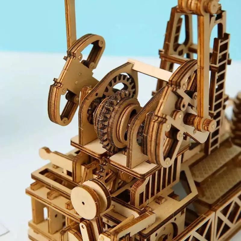 3D Wooden Puzzle | Oil Drilling Rig Model Kit | Engineering Model | Teens and Adults