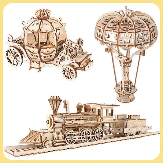  3D Wooden Puzzle | Pumpkin Carriage Model | Toylandeu™ 
