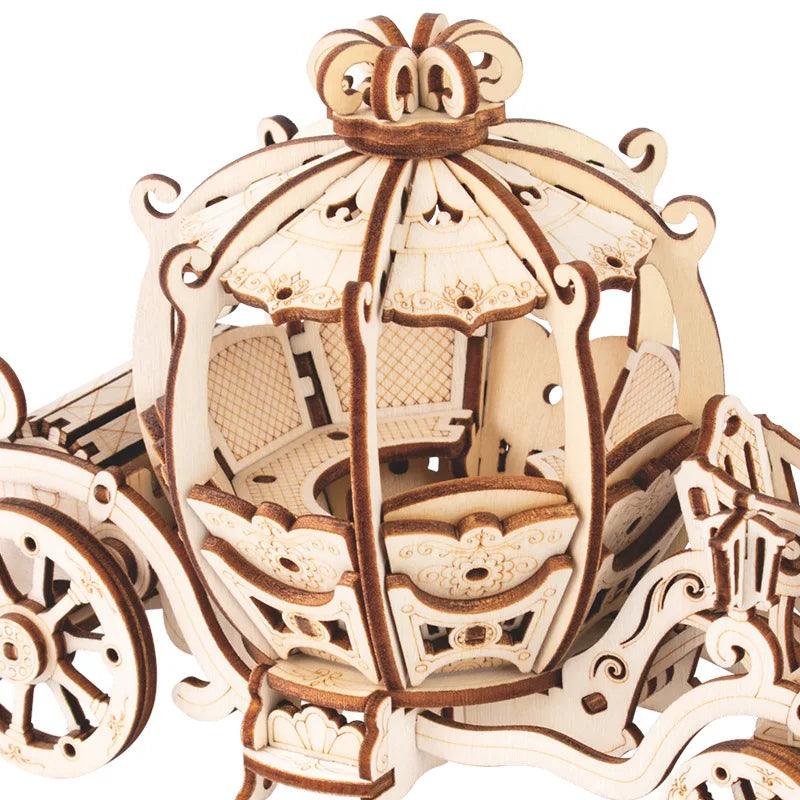  3D Wooden Puzzle | Pumpkin Carriage Model | Toylandeu™ 