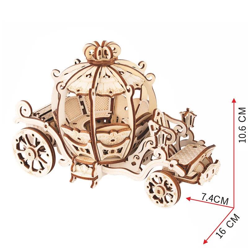  3D Wooden Puzzle | Pumpkin Carriage Model | Toylandeu™ 