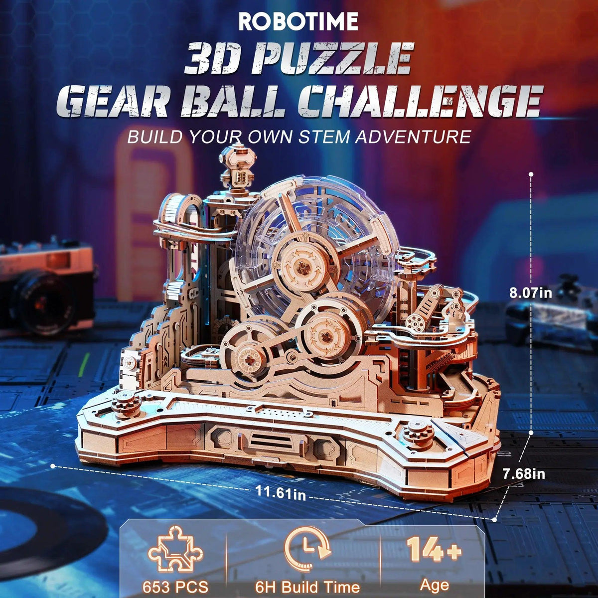  ROKR 3D Wooden Puzzle Gear Ball Pinball Challenge Set -  ToylandEU™
