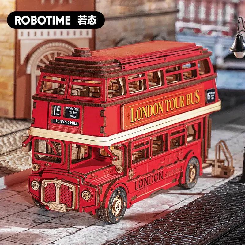  Robotime Rolife London Tour Bus 3D Wooden Puzzle Gift -  ToylandEU™