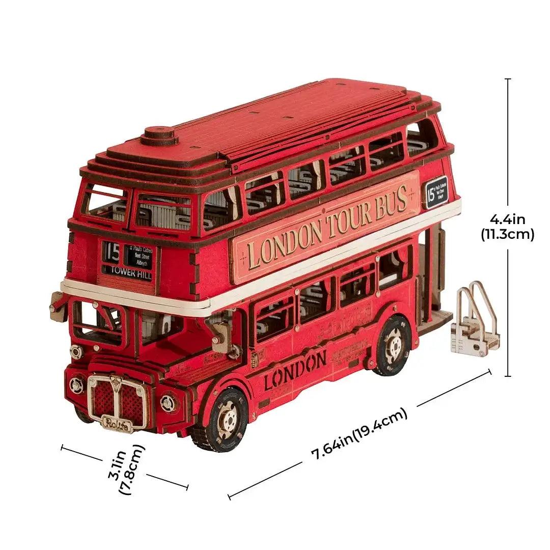  Robotime Rolife London Tour Bus 3D Wooden Puzzle Gift -  ToylandEU™