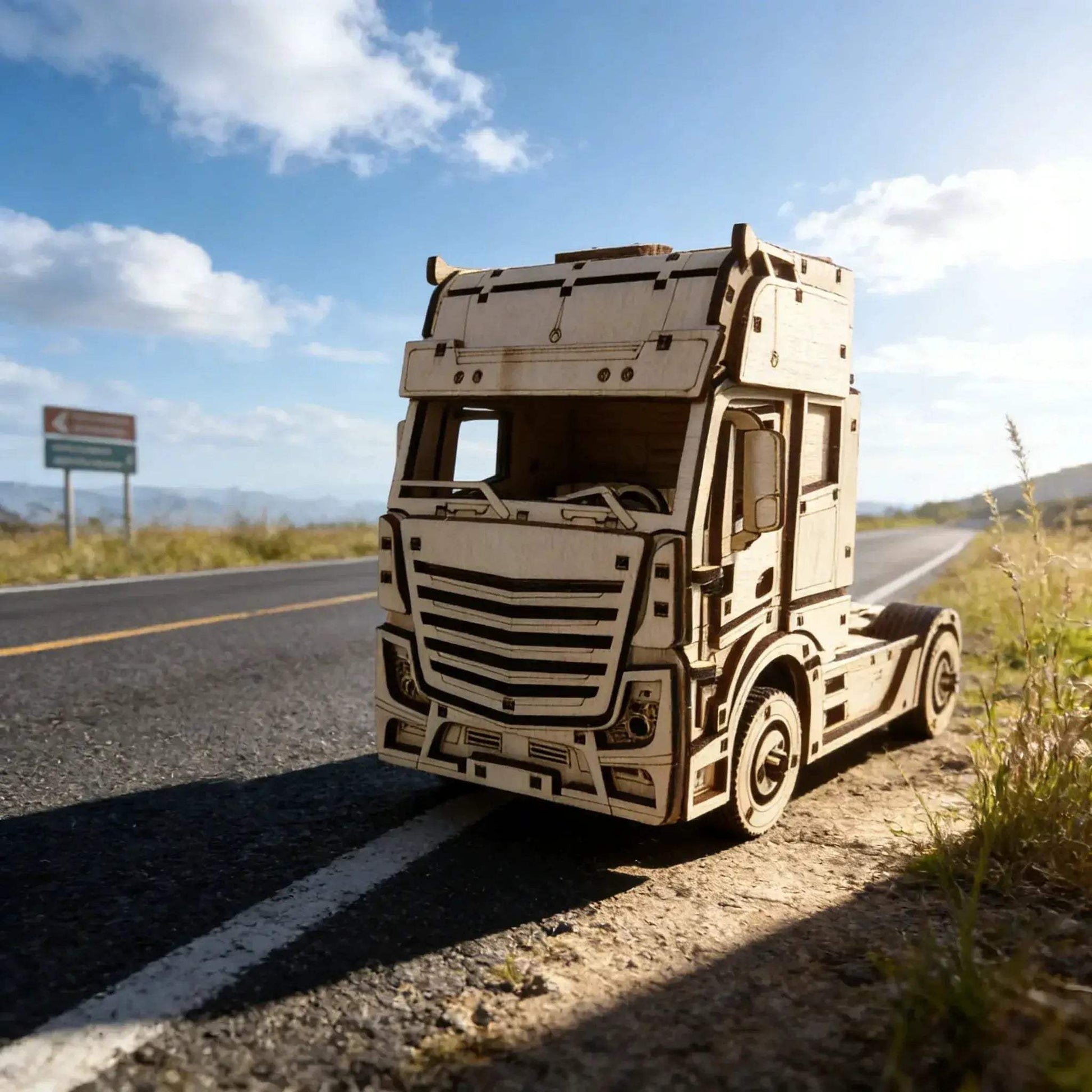  3D Wooden Truck Puzzle Model Kit For Gift Decor -  ToylandEU™