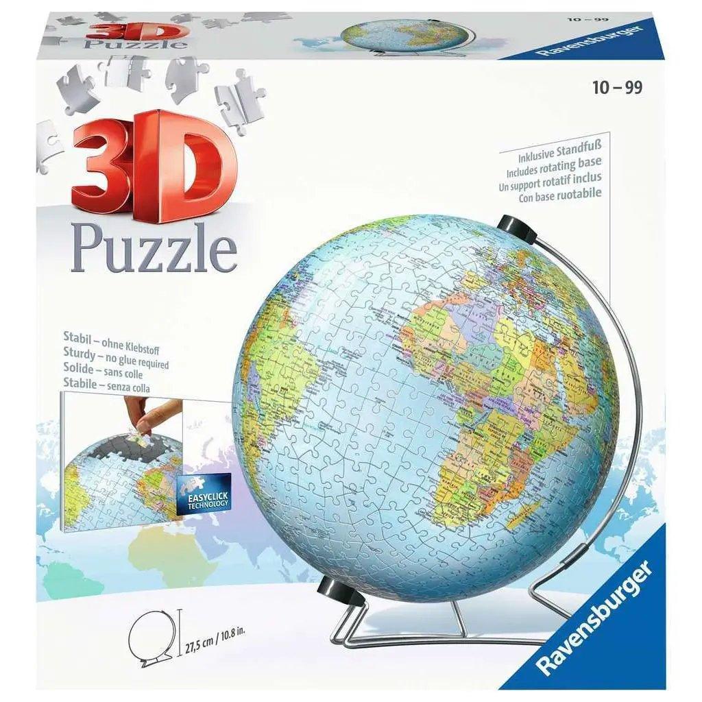  3D World Globe Puzzle With Sturdy Rotating Stand -  ToylandEU™
