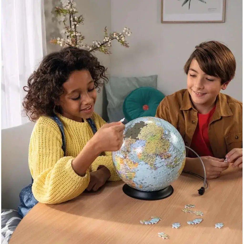 3D World Globe Puzzle With Sturdy Rotating Stand -  ToylandEU™