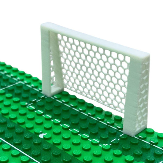 Futbol Soccer Goal For Baseplate | 3D Printed | Brick Scene Accessory | B3 Customs