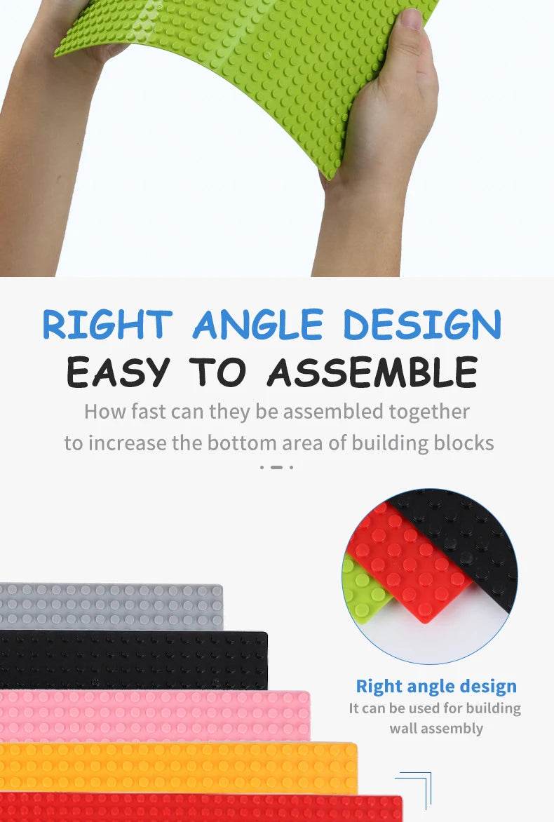 3PCS Classic Baseplate 32*32 16X32 16X16 Dots Building Blocks - ToylandEU