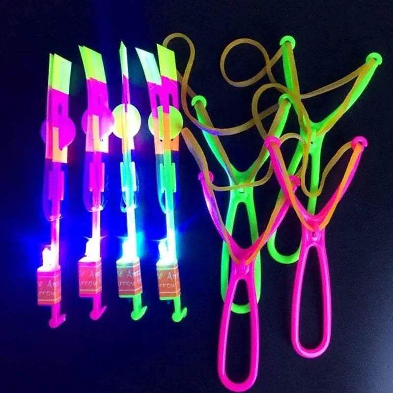 3Pcs Lot Rocket Slingshot Flying Set with LED Light Toy - ToylandEU