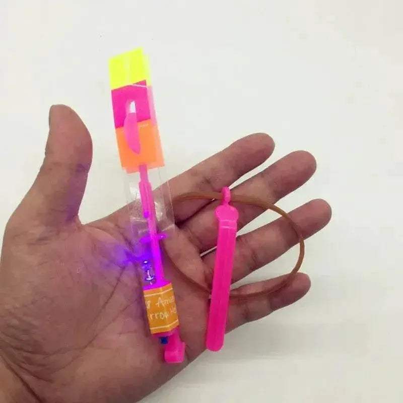 3Pcs Lot Rocket Slingshot Flying Set with LED Light Toy - ToylandEU