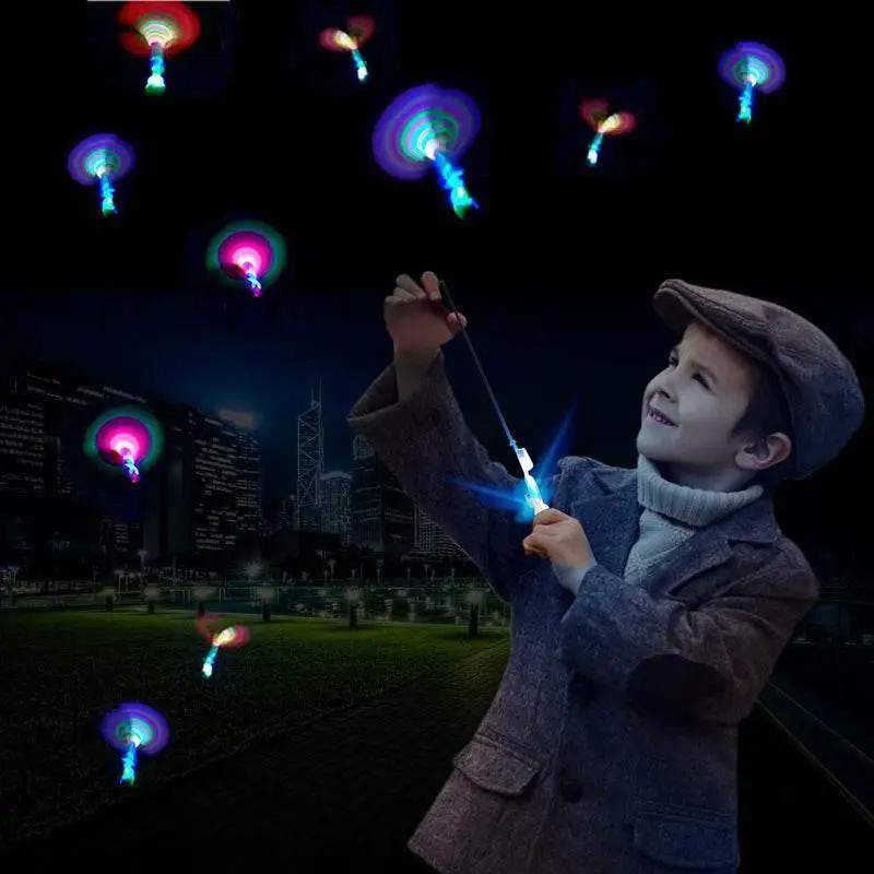3Pcs Lot Rocket Slingshot Flying Set with LED Light Toy - ToylandEU