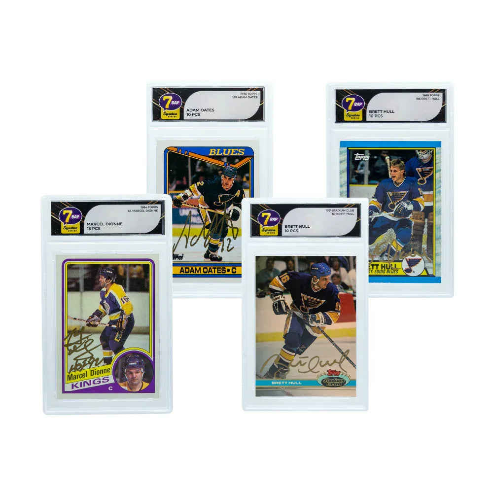 Autographed Hockey Cards Signature Series Featuring Hall Of Famers