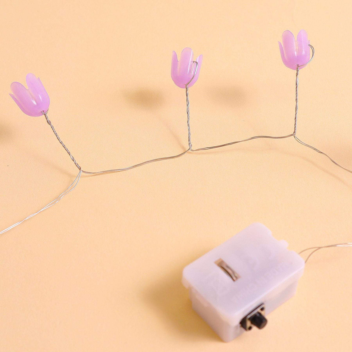 DIY Tulip Mirror Kit | Purple LED Night Light | Desktop Home Decor