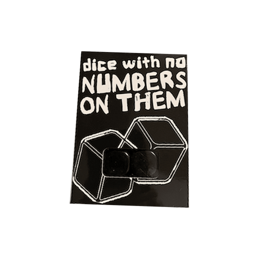 Dice | Blank Numberless Faces | Pair Included | Novelty Party Game
