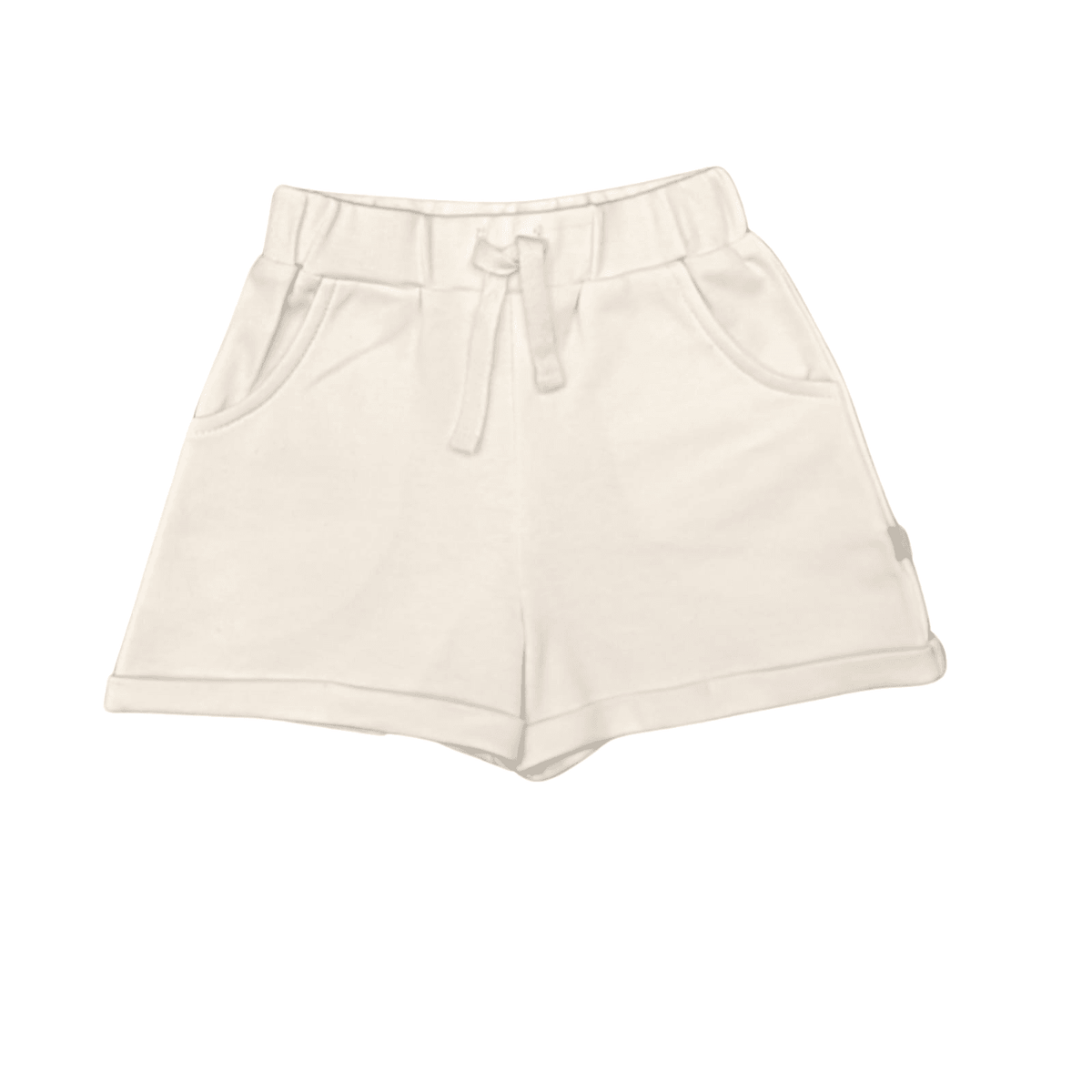 Baby Toddler Shorts | Organic Cotton | Ivory White | Boy Girl