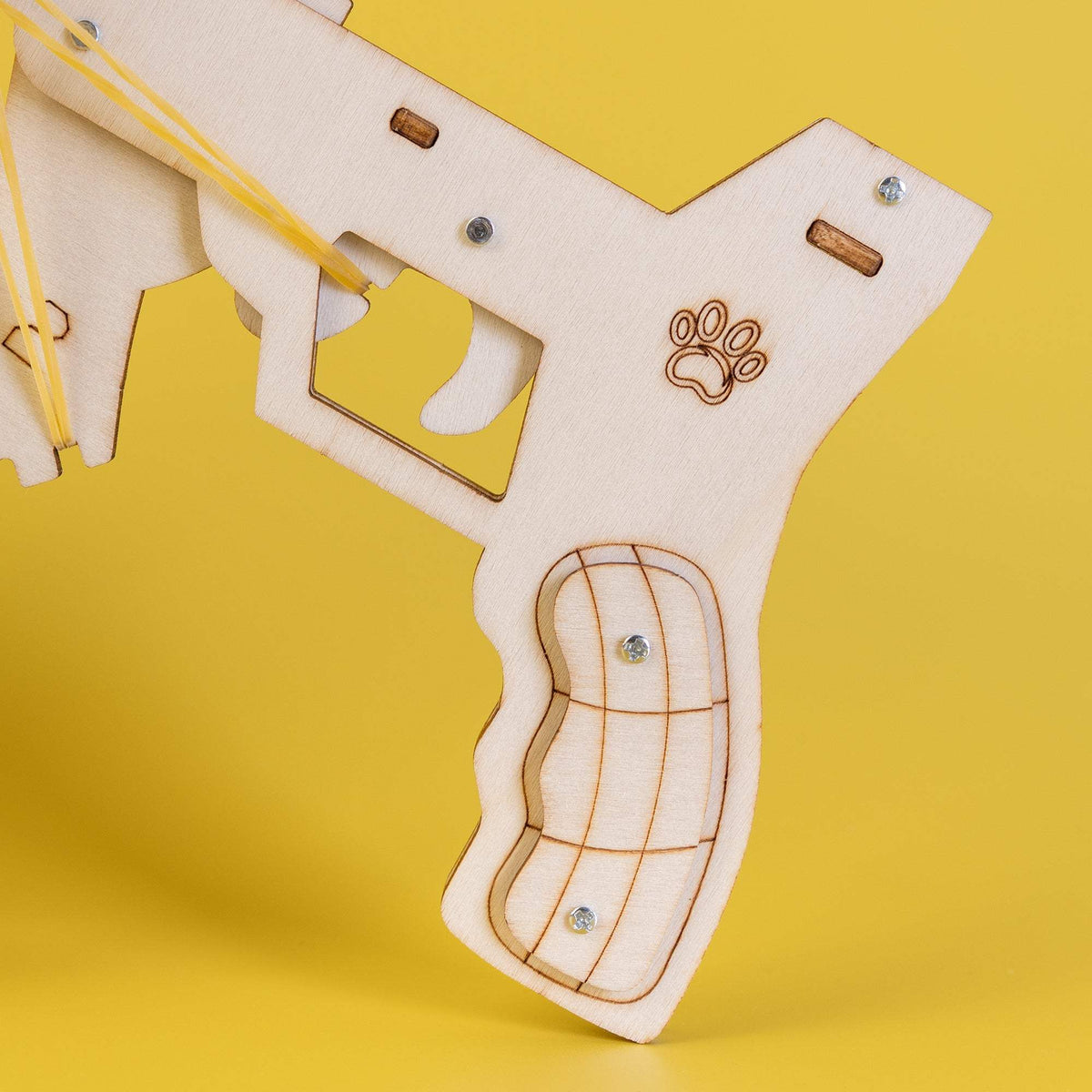 Wooden Launcher Kit | Elastic Drive | Educational STEM Lab For Students