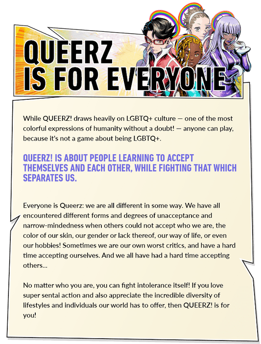 Queerz! Character Creator Guide | Print Books