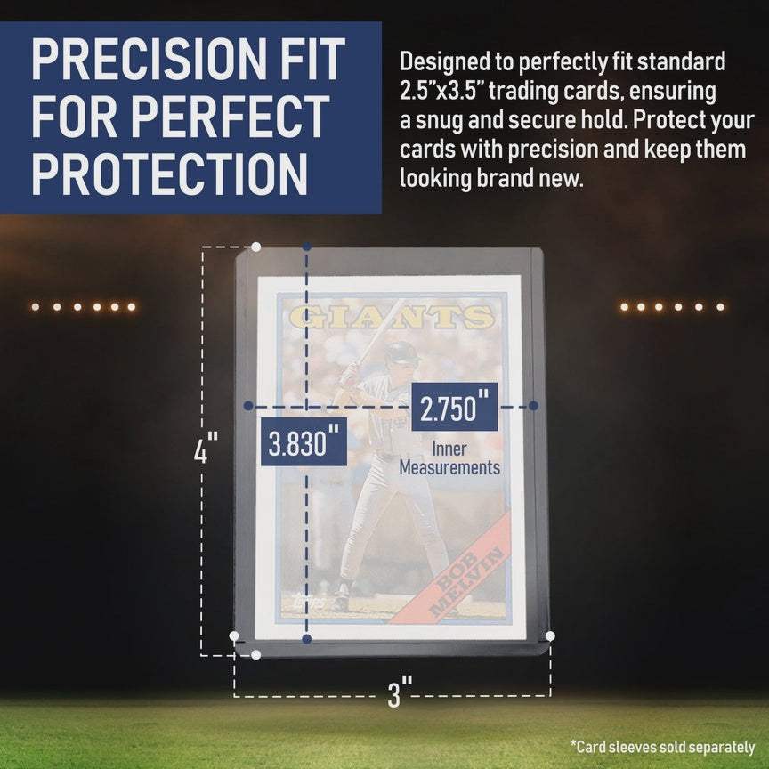 20pt Premium Top Loaders | 100 Pack | Clear And Rigid | Card Protection