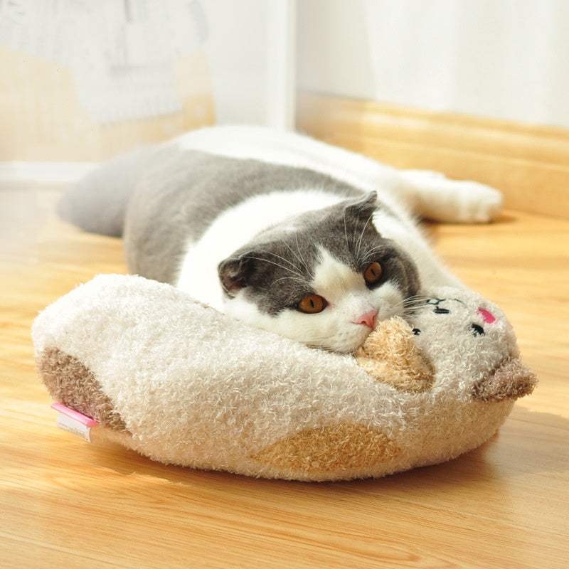 Plush Cat Pillow Toy | Teaser Stick