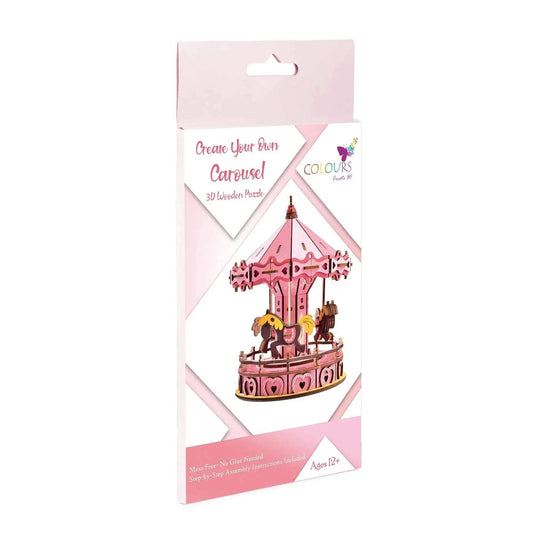 3D Carousel Puzzle Kit With Clear Assembly Guide For Collectors - ToylandEU