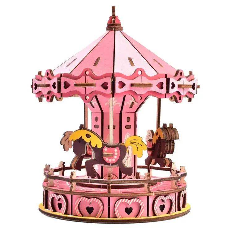 3D Carousel Puzzle Kit With Clear Assembly Guide For Collectors - ToylandEU