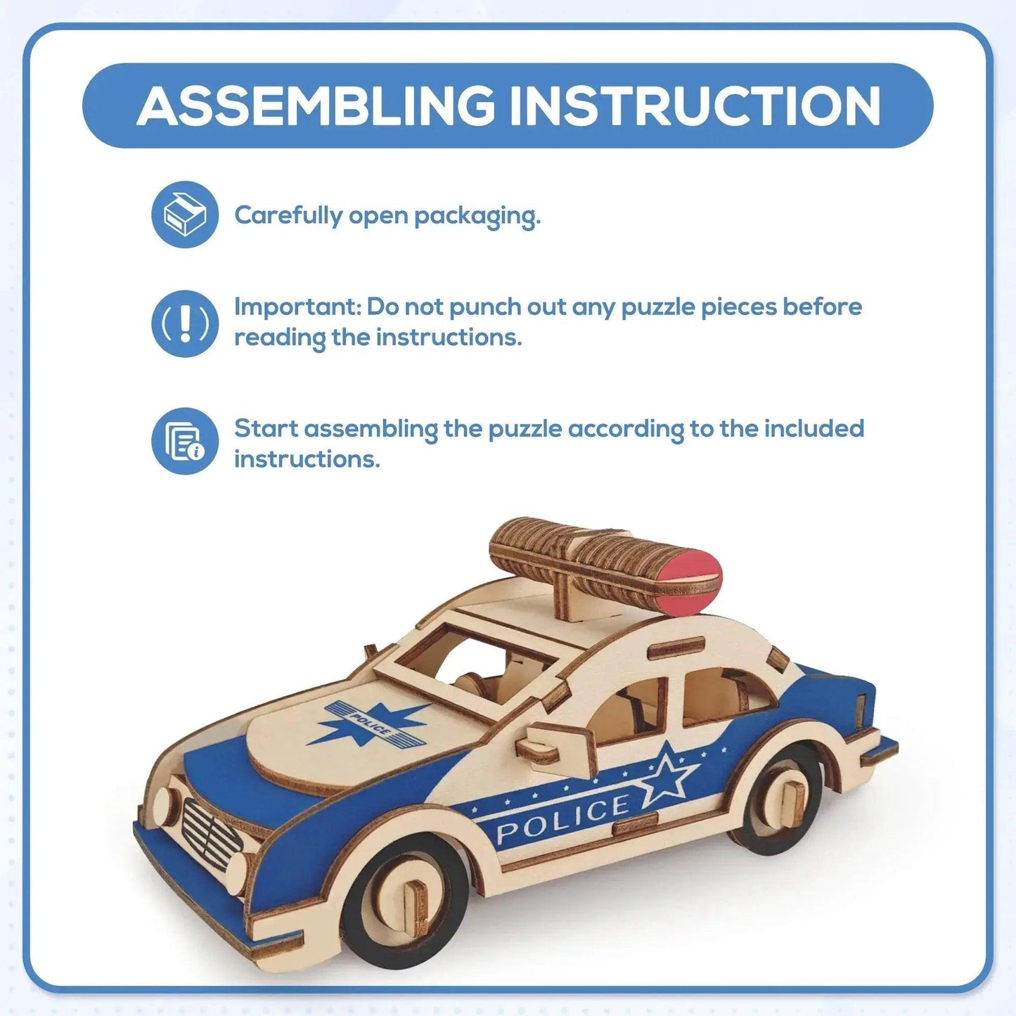  3d Police Car Puzzle -  ToylandEU™