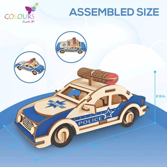3d Police Car Puzzle - ToylandEU